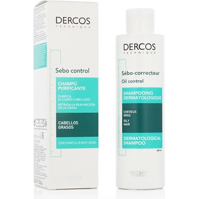 Vichy Dercos Oil Control Dermatological Shampoo 200 ml