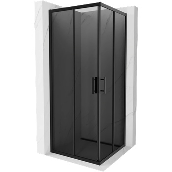 Mexen Rio квадратна душ кабина 80 x 80 см, графит, черна - 860-080-080-70-40 (860-080-080-70-40)