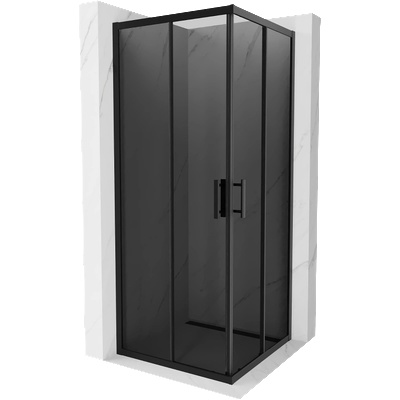 Mexen Rio квадратна душ кабина 80 x 80 см, графит, черна - 860-080-080-70-40 (860-080-080-70-40)