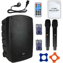 V TONE BQ12 GO MP3 aktivní akumulátorová kolona 8 s bezdrátovým mikrofonem a dálkovým ovládáním
