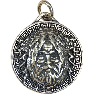 Drakkaria ZEUs řecký Bůh stříbrný přívěsek P39911