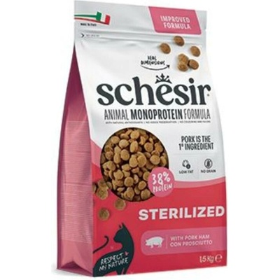 Schesir Cat Animal Monoprotein Sterilized šunka 1,5 kg