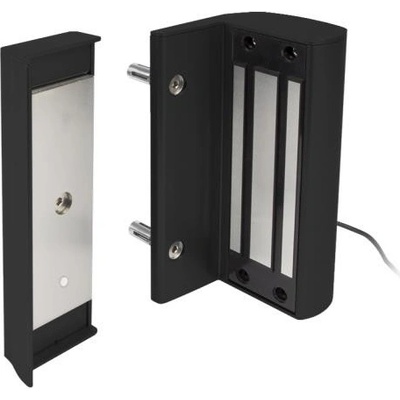 LOCINOX MAGMAG 6000 C - přídržný elektromagnet s dorazovou lištou, pro křídlové branky, černý