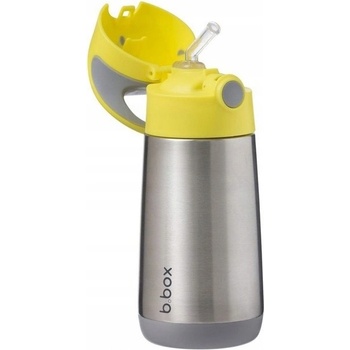 B.Box Termoska na pití s brčkem Žlutá 350 ml