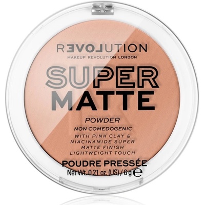 Revolution Relove Super Matte Powder Matující kompaktní pudr Warm Beige 6 g