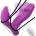 SuperLove Wiggling Wearable Dual Stimulation G-Spot Vibrator Purple
