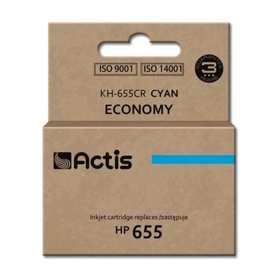 Compatible Мастило Actis KH-655CR (заместител за HP 655 CZ110AE, Standard, 12 ml, циан) (KH-655CR)