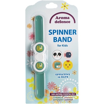 Z-repelenti Спинър гривна " Aroma Defence" за ДЕЦА с аромат на Цитронела и Гераниол 1 бр/оп. | Z-repelenti (999019)