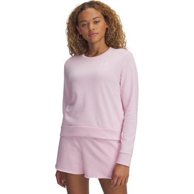 Under Armour Rival Terry Crew ružová biela