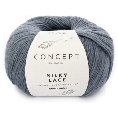 SILKY LACE Katia Farby SILKY LACE: 169 džínsová