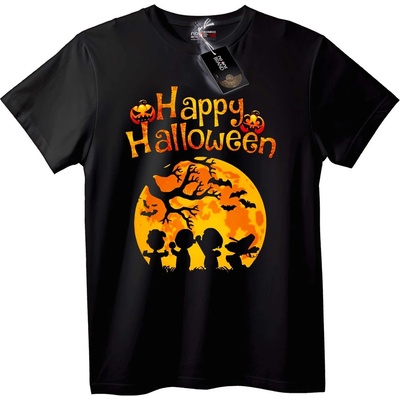 NOONEBRAND Тениска Щастлив Хелоуин - 6XL, Black