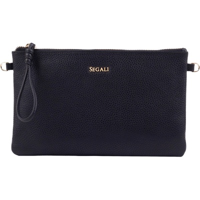 Segali dámská kožená crossbody kabelka 50532 black