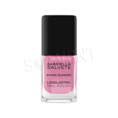 Gabriella Salvete Longlasting Enamel dlhotrvajúci lak na nechty s vysokým leskom odtieň 91 Pink Summer 11 ml