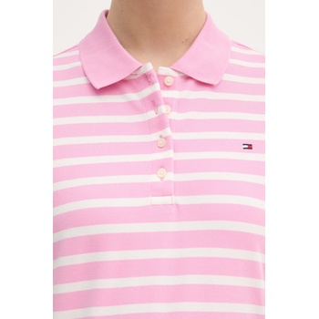 Tommy Hilfiger Тениска с яка дамска с памук (WW0WW43224)