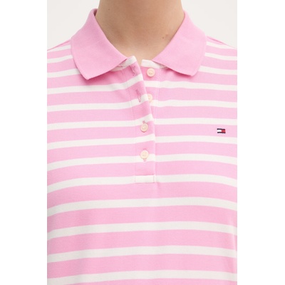 Tommy Hilfiger Тениска с яка дамска с памук (WW0WW43224)