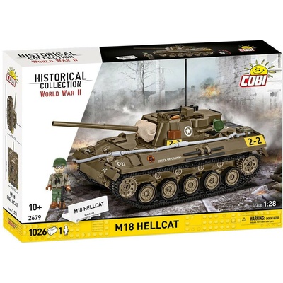 COBI 2679 World War II Americký lehký stíhač tanků M18 Hellcat1:28 – Sleviste.cz