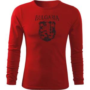 DRAGOWA fit-t Тениска с дълъг ръкав Герб, червена (37426)