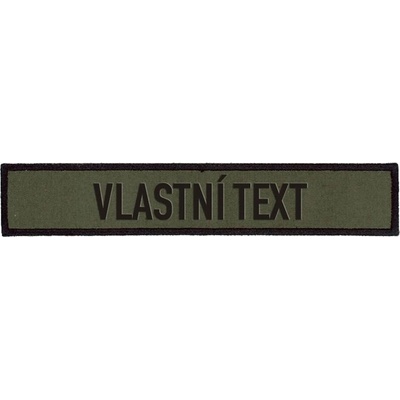 Nášivka: Jmenovka AČR olivová | černá 130 mm – Zboží Dáma