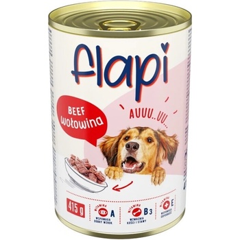 Консерва за куче - говеждо в грейви сос 1250 гр flapi