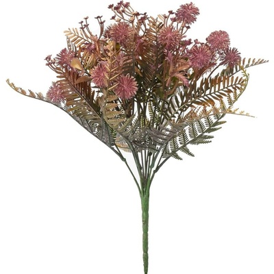 ZELEŇ DROB. KVETY, ECHINOPS ZELENO-FIALOVÝ METAL 38cm