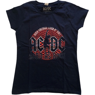 AC/DC tričko Hard As Rock Modrá