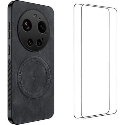Xiaomi WANLONFENG SD Магнитен Калъф за Xiaomi 17 Ultra 5G - PC+TPU, Nappa текстура, 2 стъкла, 4 цвята
