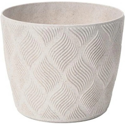 KVĚTINÁČ FLOW PETIT ECO WOOD 270MM BÍLÝ*1924