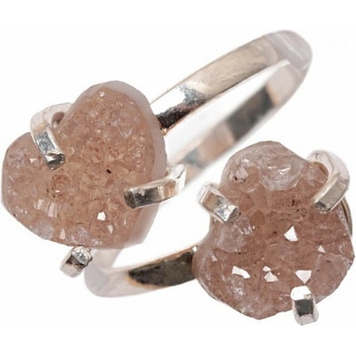 Nefertitis Be Beautiful Ametyst růžový dvojitý prsten NF54674