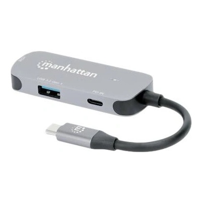 Manhattan MANHATTAN USB-C към HDMI 3в1 Docking конвертер с PD (130707)