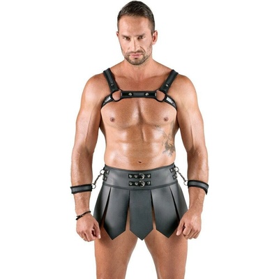 Svenjoyment Gladiator Skirt & Chest Harness Set 2180545 Black