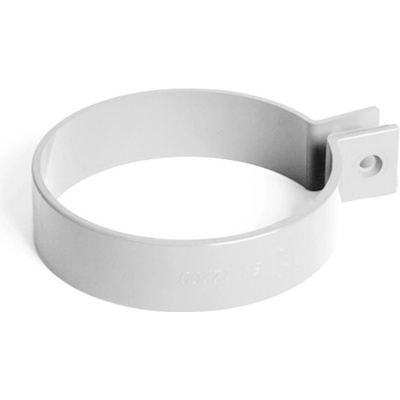 Bryza PVC Upínací krúžok na potrubie 90 mm biely