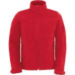 B&C Collection B&c hooded softshell men / Мъжко трислойно софтшел яке с качулка - червено m (01195000402)