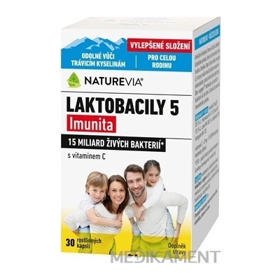 NatureVia Laktobacily 5 Imunita 30 kapsúl