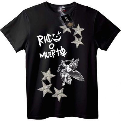 NOONEBRAND Тениска Rico Muerto - M, Black