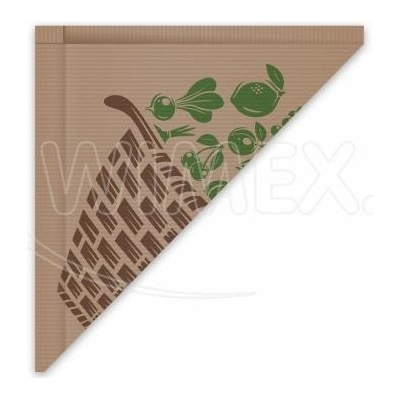 Wimex Papierový kornút hnedý 31 x 31 cm `750g` viazaný