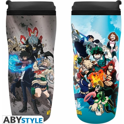 ABYstyle Cestovný hrnek My Hero Academia Heroes vs. Villains 355 ml