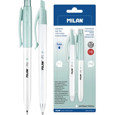 Milan P1 Antibacterial 1 mm + mechanická ceruzka Antibacterial 0,7 mmpís