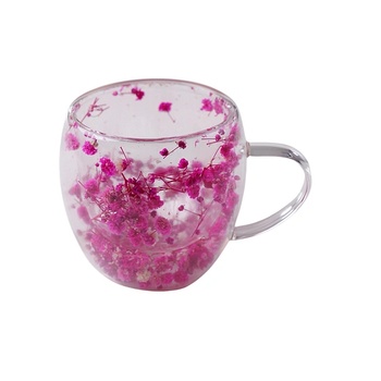 CupHup Стъклена термо чаша CupHup Passion Flower, Двойно дъно, Gloriosa (02-16)