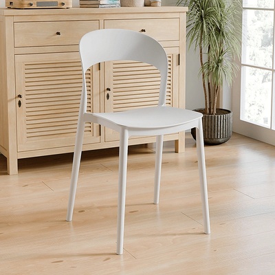 Стифиращ се стол бял radana new