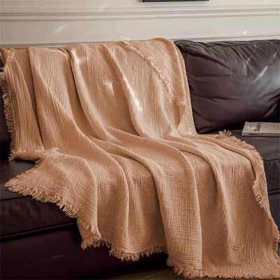 Takoy Prehoz na posteľ mušelín mocha mousse-HT-00200 200 x 230 cm