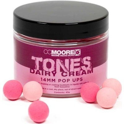 CC Moore Plávajúce Boilie Tones Dairy Cream Pop Ups 14mm 45ks