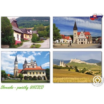 (A6) Pohľadnica A6 Slovensko, pamiatky UNESCO 01