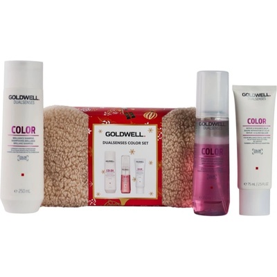 Goldwell Dualsenses Color подаръчен комплект за боядисана коса за жени 3 бр