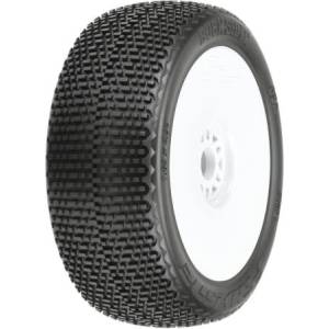 Pro-Line колело 3.3", гума Buck Shot S3 Buggy, диск H17 бял (2)