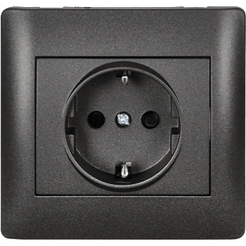 ELMARK Rhyme КОНТАКТ ШУКО ГРАФИТ МЕТАЛИК (11215)