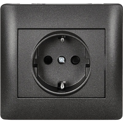 ELMARK Rhyme КОНТАКТ ШУКО ГРАФИТ МЕТАЛИК (11215)