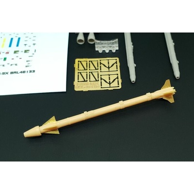 Brengun AIM-9X Sidewinder 2pcs resin kit of U.S. airborn rocket 1:48
