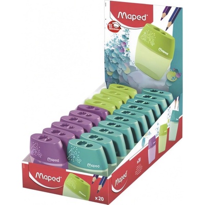 Maped Острилка MAPED Shaker с резервоар с 2 отвора, разноцветна 534755 (534755)