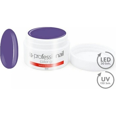 Professionail Barevný LED UV gel Ultraviolet Fialová 5 ml