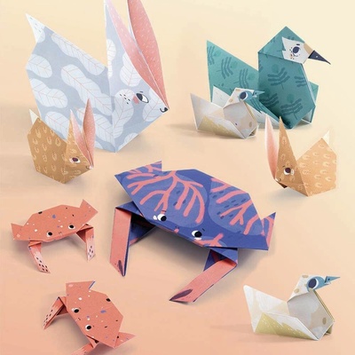 DJECO Jednoduché Origami: Zvířecí rodinky – Sleviste.cz